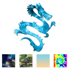 Dragon Chinese Tribal - Vinyl Decal Sticker - Multiple Patterns  Sizes - ebn227