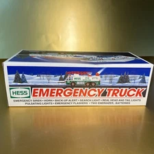 1996 HESS EMERGENCY TRUCK W/ REAL SOUNDS & LIGHTS Original Box NOS￼