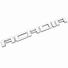 1x Fits Acadia Front Door or Rear Liftgate Nameplate Logo Emblem Chrome