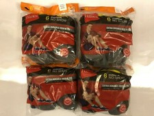 HANES MEN NO SHOW SOCKS 24 PK BLACK