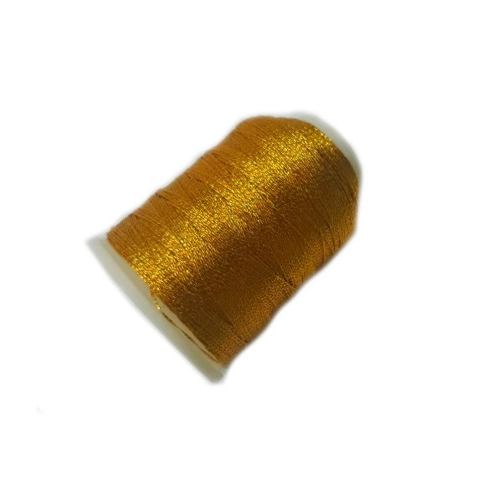 Polyester Häkel Garn Metallic Fäden 150M Gold Glitzer Pulver YABALI Nähgarne  - Bild 4 von 4