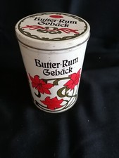 Sammlerstück, DDR Blechdose, Butter-Rum-Gebäck, delikat, VEB Stolberg/Harz,