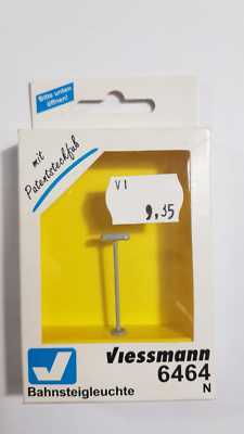 6464 VIESSMANN N SCALE Platform lamp, 2 LEDs white (c19)