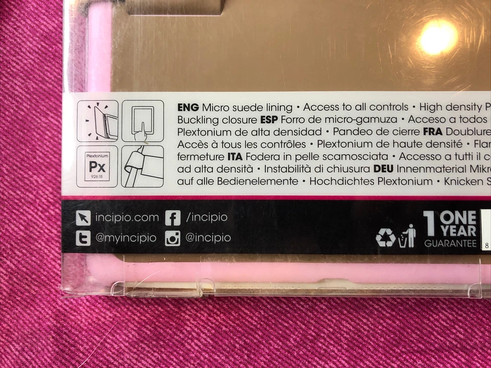 Incipio Lexington Sophisticated Kickstand Folio Case for iPad Air Brown/Pink - Image 4 of 4