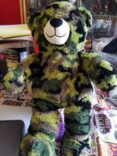 Build A Bear Camouflage Teddy Bear. C-3/J-1/N-2/T