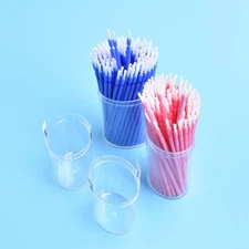 100 Pcs Dental Disposable Microbrush Applicator Micro Long Brush Gingival 