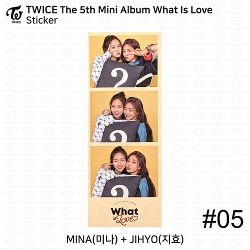 TWICE 5th Mini Album What Is Love Sticker KPOP Sana Momo Nayeon Jihyo Mina - 第 5/19 張圖片