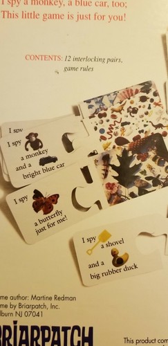 I Spy Preschool Game By Briarpatch Vintage 1997 See The Words Match The Pictures - Picture 3 of 6