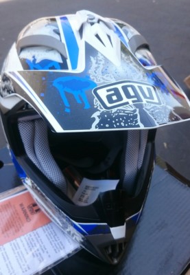 AGV AX-8 EVO MtX Offroad Helmet White/ Blue