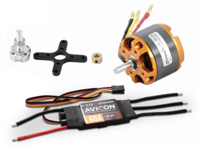 D-Power Antriebsset BL AL50-05 + 60A Avicon ESC Regler 4-6S Lipo AL5005ACS
