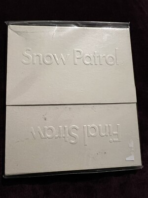Snow Patrol Final Straw RARE white embossed silver writing PROMO New Sealed 