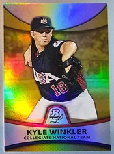 2010 Bowman Platinum Prospects Gold Refractor Thick Stock #PP49 Winkler SP /539