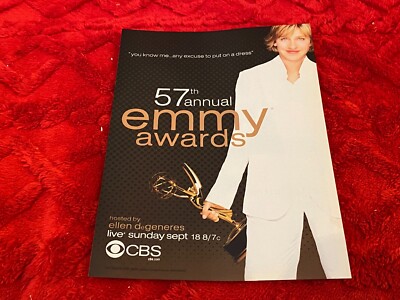 PEEP02 MAGAZINWERBUNG 11 X 8'' 57. EMMY STATIONEN VERANSTALTET VON ELLEN DEGENERES