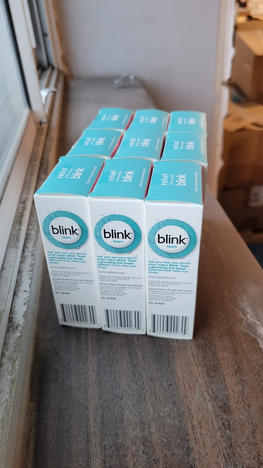 Lot of 9 x Blink Tears Lubricating Eye Drops EXPIRED 06/23 329943002309