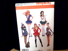 Simplicity Halloween Costume Pattern 2072-Multisize and many costume options