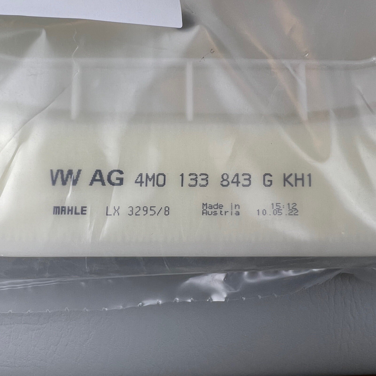 4M0133843G Bentley Bentayga 2017-2020 Engine Air Filter Element Genuine OEM