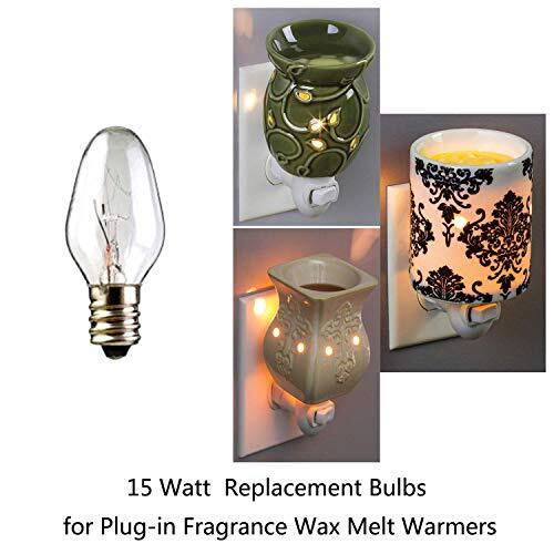 15Pack Wax Warmer Bulbs 15 Watt Wax Melt Warmer Light Bulbs for
