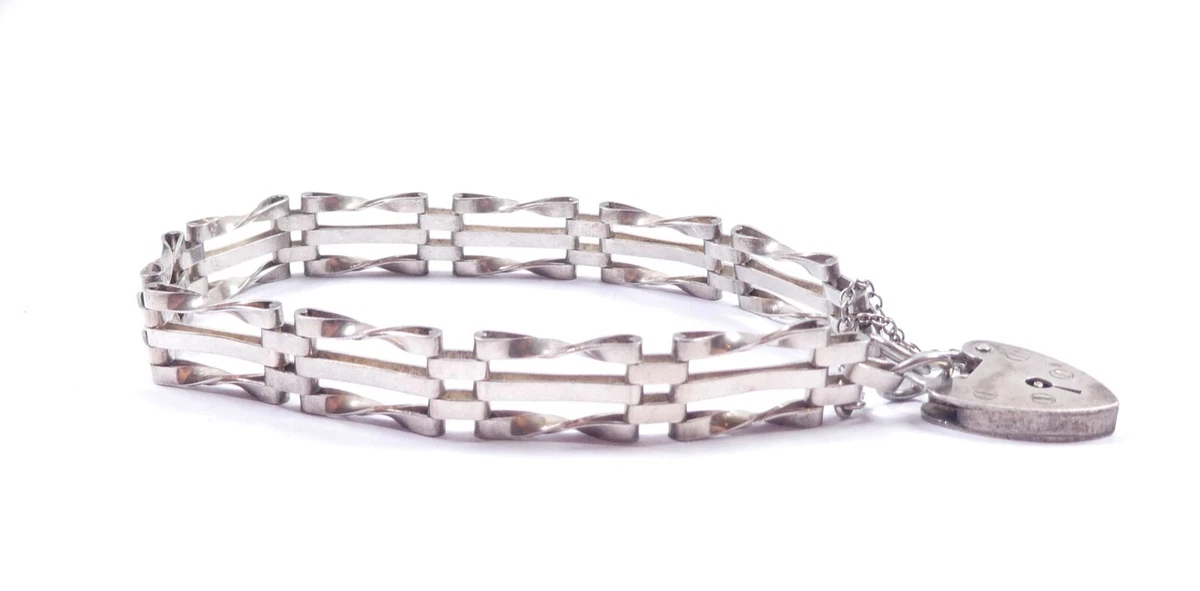 Silver clearance gate bracelet