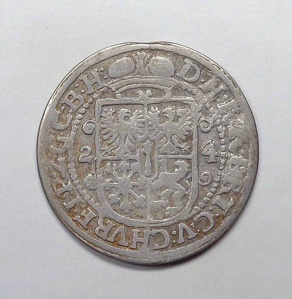 1624 Germany - Brandenburg 1/4 Thaler, KM-86.9. - Image 2 of 2