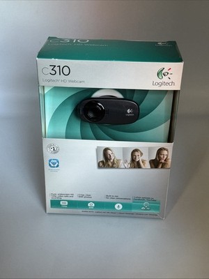 Logitech C310 HD Webcam 720P/30FPS Black SEALED NEW
