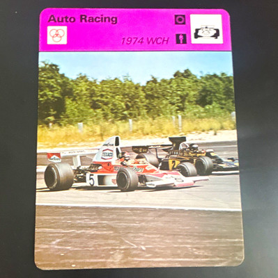 Edito-Service S.A. Geneva 1979 Auto Racing 1974 WCH A Clutch Champions Card