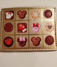 Danielle Nicole Mickey Mouse Minnie  Cardholder Treats Gold Mini Wallet 