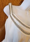 Andrew For Emme Matte Satin Corset Minimal Wedding Gown Rhinestones Sz 8 — photo 3