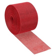 2 Inch Wide 11 Yards Burlap Fabric Ribbon Jute Crafts Decoration Roll Red