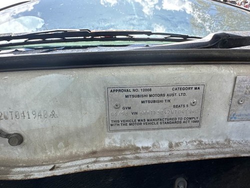 1998 Mitsubishi Magna SRS Airbag Module TE TF TH TJ Verada 96-2000 #B545 - Picture 2 of 7