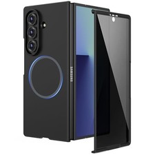 Magnetic Case for Z Fold 7, Privacy Screen Protector, Z Fold 7 Case Slim Black