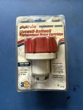 NEW RULE 45DR 500 GPH 12V Livewell-BaitWell Replacement Motor Cartridge