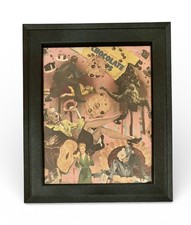 Mixed Media Collage By Pete Reilly Death By Chocolate 14 x 17 Framed