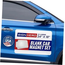 Blank Magnets 2 Pack   Rounded Corners Blank Car Extra Large 24  x 18  