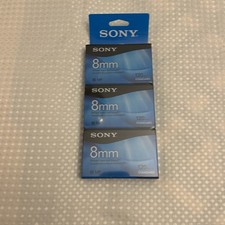 Sony 8mm Standard Tape 120 Minutes 3-Pack Brilliant Color and Sound New
