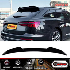 Audi A6 C8 Avant Estate Gloss Black Rear Roof Spoiler Lip Wing 2018+