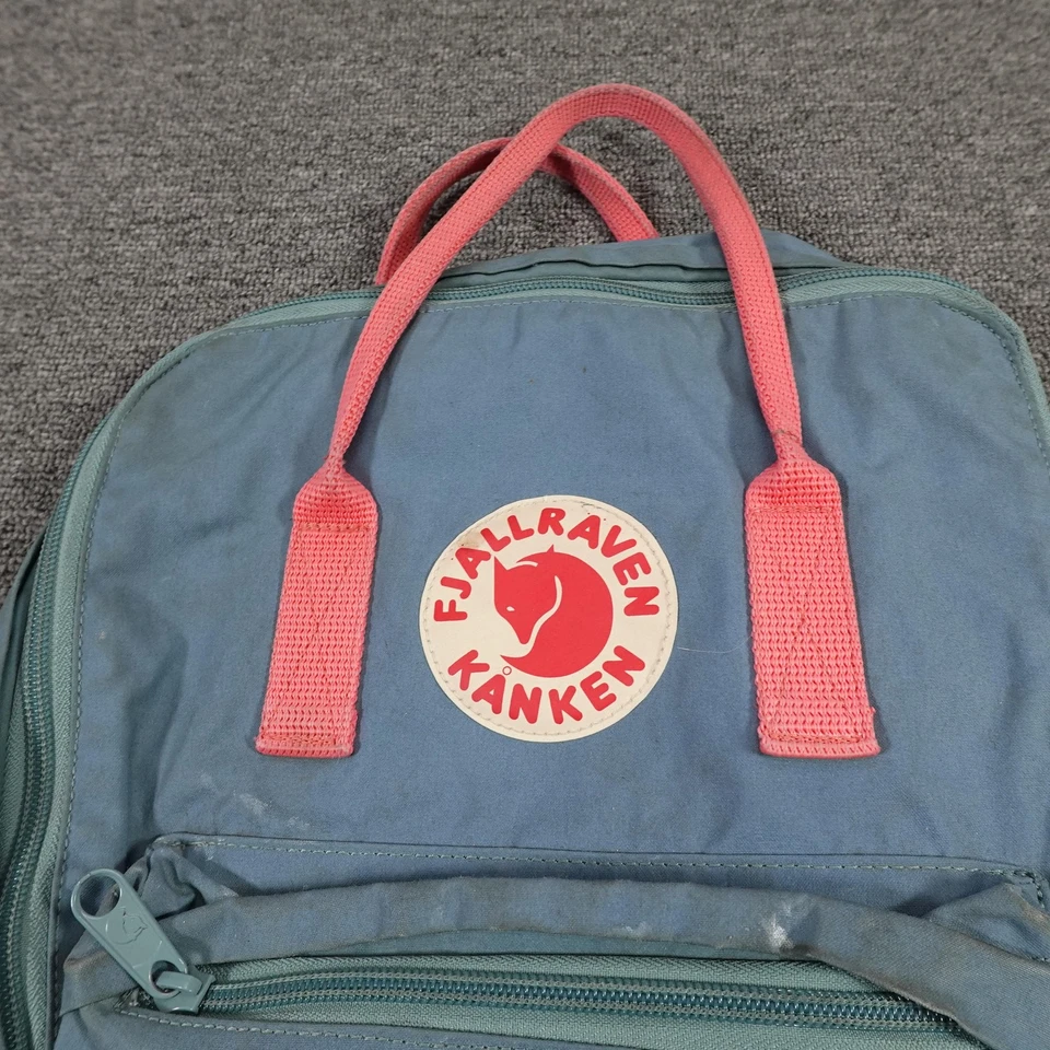 Mochila Fjallraven Kanken Azul Rosa Asas Lona Mochila Bolso Escolar Viaje Foto 2 de 4