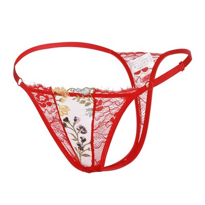 4 Pack Lot Sexy Womens See Through Lace Panties Thongs G string Briefs Lingeries