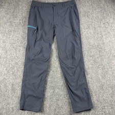 REI Co-op Pants Mens 36x32 Gray Hiking Zip Pocket Outdoor Trail Stretch