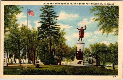 Postcard MONUMENT SCENE Frederick Maryland MD m/09 AO2410