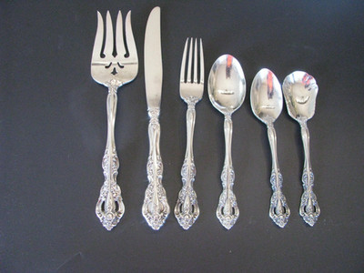 Oneida Heirloom *Cube* MICHELANGELO Glossy Stainless Flatware Your Choice R7