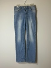 Mädchen Old Navy Skinny Jeans gerades Bein verstellbare Taille, Größe 10