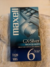 Maxell 214016 120 Minute Gx Silver Video Tape - BRAND NEW original packaging