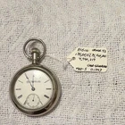 Elgin Grade 43 Silver Plated Open Face Pocket Watch White Roman Dial 11J 4790219