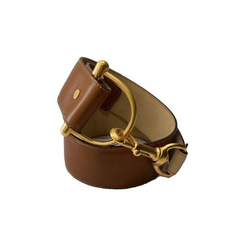 Used GUCCI◆Belt/Leather/BRW/Ladies/037.194.0925//