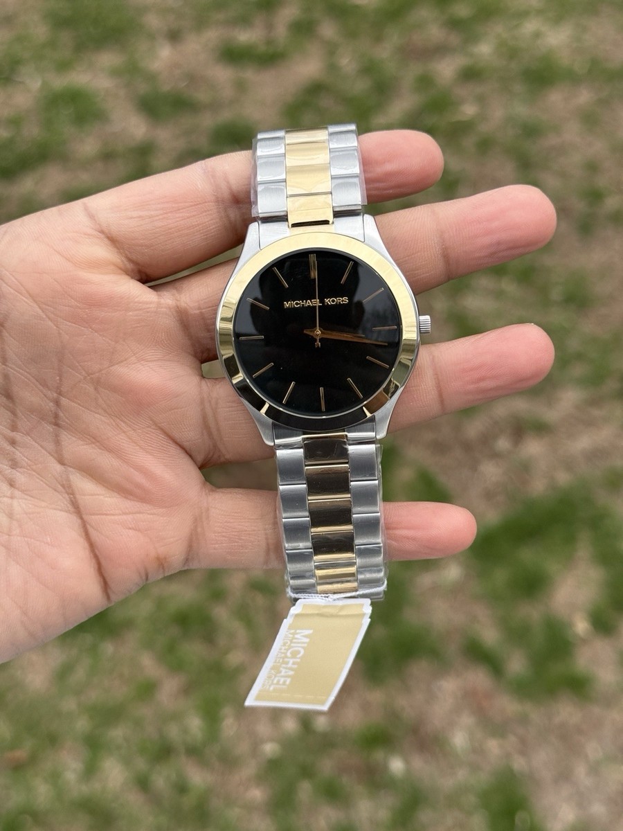 Michael Kors Gold and Green Two-Tone Classic Bracelet Watch  display picture 1
