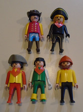 PLAYMOBIL People Vintage Pirate Lot With Peg Legs