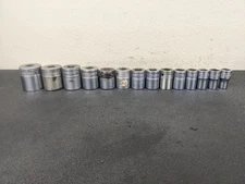 #bm564 Snap On Tools 14-Piece SW 12-Point 1/2" Drive SAE Socket Set