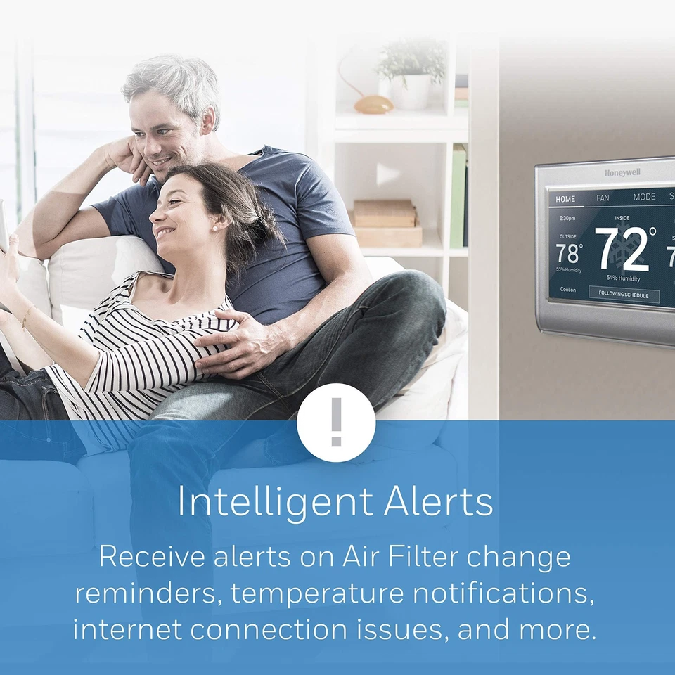 RTH9585WF Wi-Fi Smart Color Thermostat, 7 Day Programmable, Touch Screen, Ene... - Image 4 of 4
