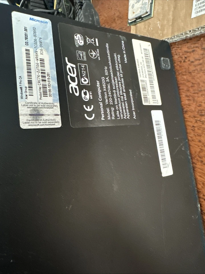 PC mini tower Acer Veriton X4620G i5-3470 RAM 16GB 500GB HDD - Immagine 3 di 4