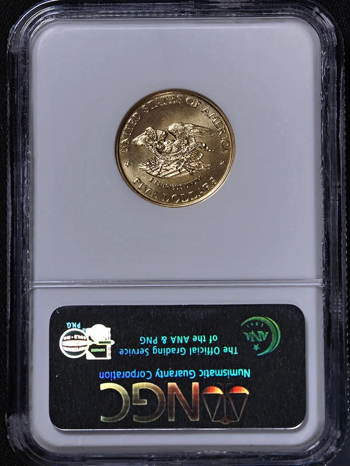 1995-W Civil War Commemorative Gold $5 NGC MS70 - STOCK - Image 4 of 4